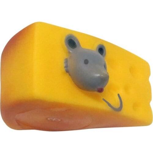 Funny Pet Toy Creative Mouse Bread Dog Squeaky Toy Puppy Play Bite Resistant Chewing Toy Tooth Cleaning Supplies for dog cat