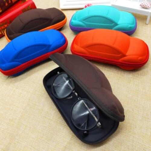 Children Car Shaped Glasses Case Cute Fashion Glasses Strage Bag Box Cases Kids Sunglasses Cases Automobile Styling Box