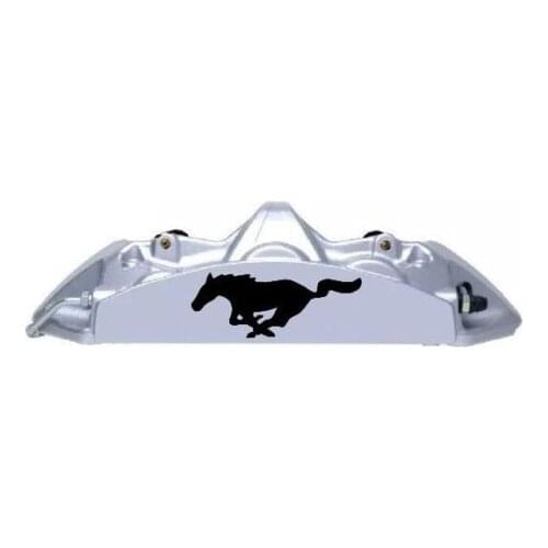 For Mustang Pony Hi Temp Brake Caliper Vinyl Decal Sticker Set Of 6 (Any Color) Car Styling