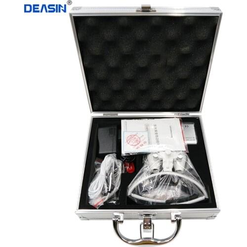 Surgical Glasses Magnifier With Illumination Led Head Light Lamp Dental Equipment 2.5X 3.5X Aluminum Box Ce Proved Loupe Surgery