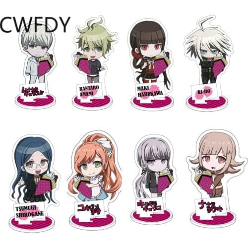 Game Danganronpa Acrylic Stand V3 Saihara Shuichi Ouma Kokichi Double-sided Keychain Model Table Plate Decoration Birthday Gifts