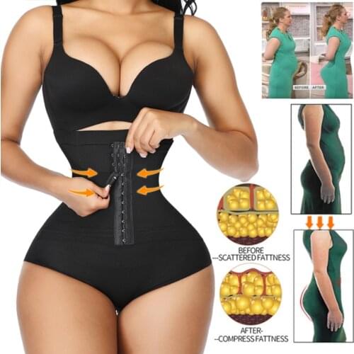 Women Waist Trainer Corset Body Shaper Butt Lifter Shapewear Underwear High Waist Double Tummy Control Panties Short