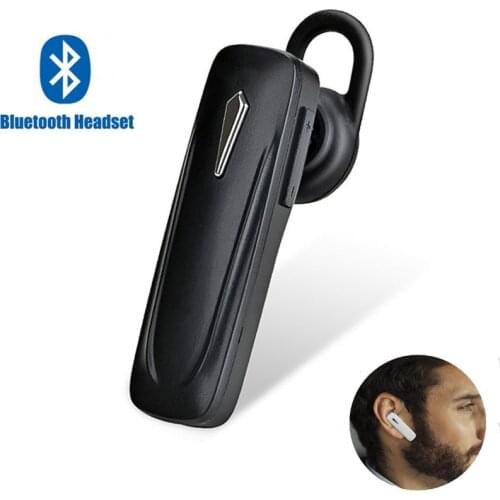 M163 Mini Bluetooth Earphone Bluetooth Headset Earloop Wireless Earpiece Handsfree Stereo Bass With Mic For All Smart Phones