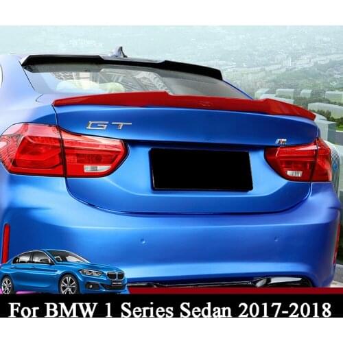 M4 Sport Style Fits For BMW 1 Series Sedan 2017 2018 ABS Rear Trunk Spoiler Wing Lip