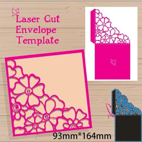 Metal Cutting Dies flower greeting card New Scrapbook paper decoration template Embossing DIY Paper Card Craft 93*164mm