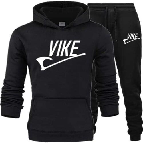 Mens Sets hoodies+Pant Vike Print Sportswear Sport Suits Casual Streetwear hoodie set Pullover tracksuit men clothes wholesale