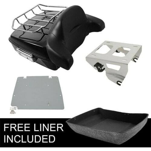 Motorcycle Chopped Pack Trunk Solo Mount Rack For Harley Tour Pak Touring Road King Road Glide 2014-2020