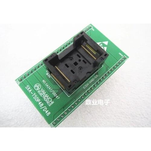Original IC Test Seat TSOP48 Burning Programmer SA247 NO.SB247 Socket Adapter 12X12MM Pitch 0.4mm