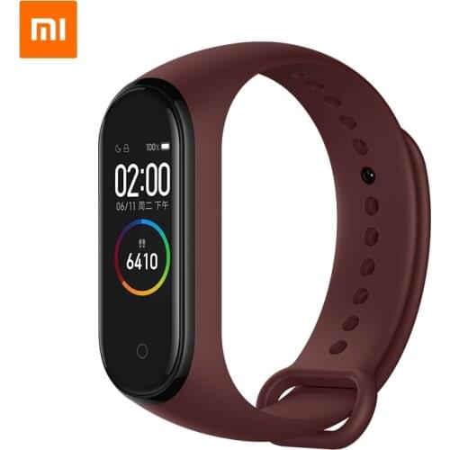 Original Xiaomi Mi Band 4 Bluetooth 5.0 Heart Rate Sensor AMOLED Color Screen 5ATM Waterproof Miband Smart Bracelet APP Mi Fit