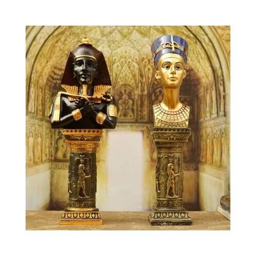 Escape room games business gifts Ancient Egyptian Pharaoh Avatar Decoration Home Tutankhamun Kings Head Living Room Hotel Decor