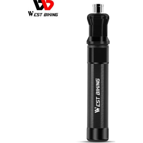 WEST BIKING Mini Bicycle Pump Portable Bike Air Pump MTB Mountain Road Cycling Tire Inflator Schrader Presta Valve Alloy Pump