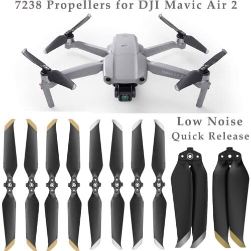 Low Noise 7238 Propellers for DJI Mavic Air 2 Quick-Release RC Quadcopter Replacement Props Wing Spare Parts Drone Accessories