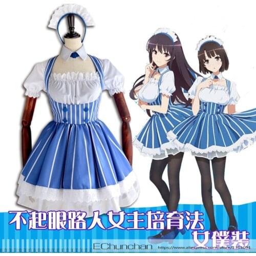 Saenai Heroine no Sodatekata Katou Megumi/kasumigaoka utaha cosplay costume Maid costume for women