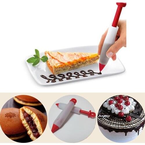 Baking Tool Food Grade Silica Gel Chocolate Jam Writing and Mounting Pen Cake DIY Graffiti Pen Milking Butter Gun