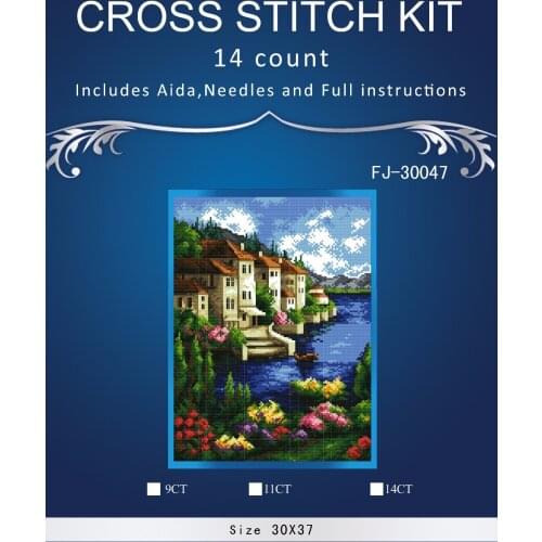 Top Quality Beautiful Lovely Counted Cross Stitch Kit Similar Dim cross stitch Similar DMC similar dim Sea corner FJ-30047