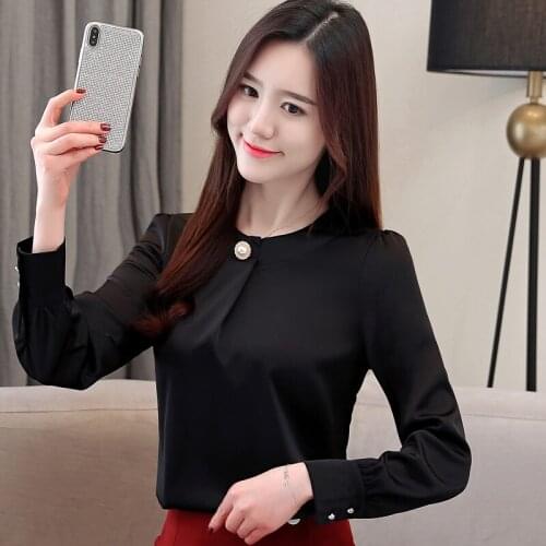 Shirt Womens Long Sleeve 2021 New Korean Fashion Professional Shirt Dress Temperament Women Shirts Blouses