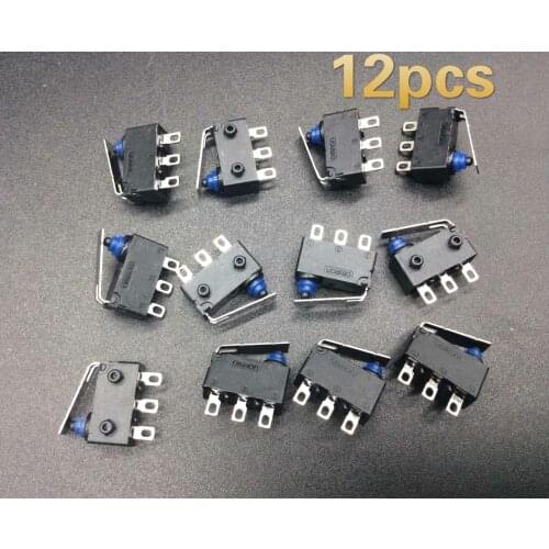 12pcs for Omron D2HW car door lock micro switch 3 feet IP67 waterproof handle for Skoda Roomster trunk lock VAG lock 5J0827501B