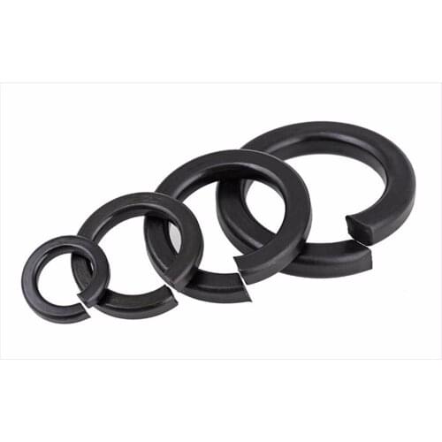 20pcs M14 M16 Black Carbon Steel Spring Washer Split Locking Washers Spring Gasket Screw Gasket