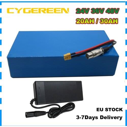 24V 36V 48V 52V 60V 72V 20AH Lithium battery 20AH Electric Bike Scooter Battery with 30A BMS 2A charger