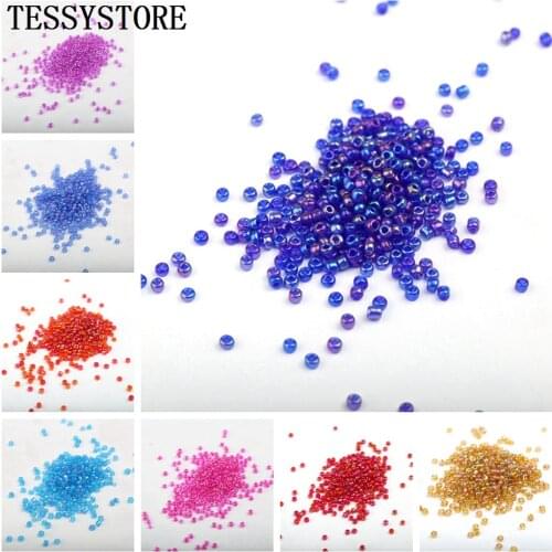500pcs/lot 3mm Color Luster Glass Seed Beads Super Small Czech Austria Crystal Round Hole Spacer Beads For DIY Jewelry Making