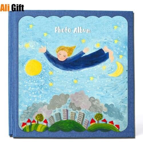 Large-capacity Children Album Diy Manual Self-adhesive Film-covered Photo Memorial Album Baby Growth Record Book