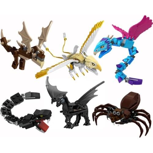 Newts Case of Fantastic Beasts Grindelwald Magic Animal Biological Suitcase Thunderbird Occamy Figures Building Blocks Toys