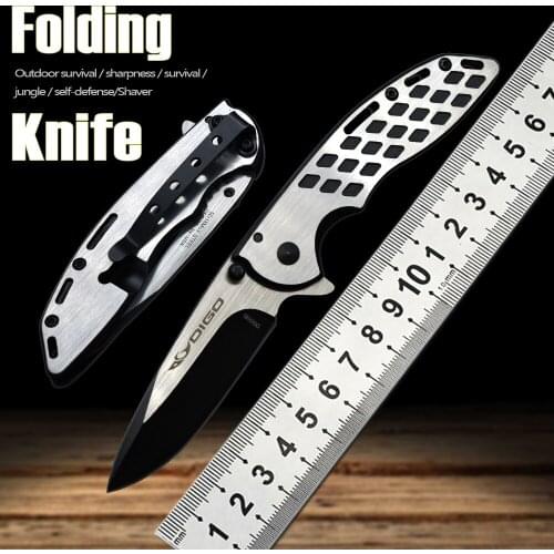 D009B 5cr15mov Steel Pocket Folding Knife Outdoor Camping Survival Rescue Tool Sharp Fruit Knife EDC Self-Defense Portable Knife