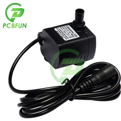 DC-1020 12V Solar Mini Micro Submersible Water Pump Flow 200L/H 1.5m for Aquarium Fish Tank Fountain Pond Pump DC 3W 5.5-12V