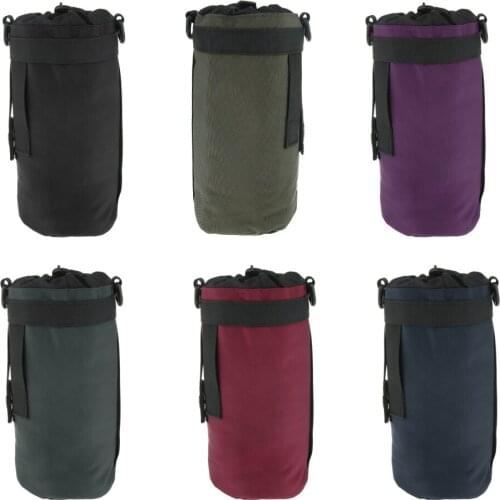 Travel Water Bottle Sleeve Protable Drinks Bottles Carrier Cover Sleeve Tote Bag Pouch Holder Strap for Women Men