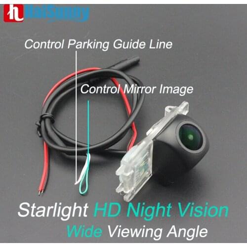 HD Auto Reverse Rear Camera For Ford Fiesta MK6 Focus 2 Hatchback Fusion sedan Control Guide Line MCCD Fisheye Lens Night Vison