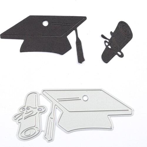 Bachelor Cap Metal Cutting Dies Stencil for DIY Scrapbooking Photo Album Embossing Paper Cards Decorative Crafts New 2018 Die