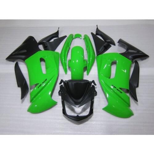 Free customize fairing kit for Kawasaki Ninja 650R 06 07 08 green black fairings set 650r 2006 2007 2008 OW04