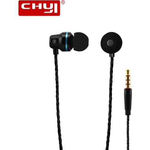 CHYI G80 Metal Earphones with Microphone Super Bass Headset Earbuds In-ear Earphone for phone Xiaomi iphone audifonos