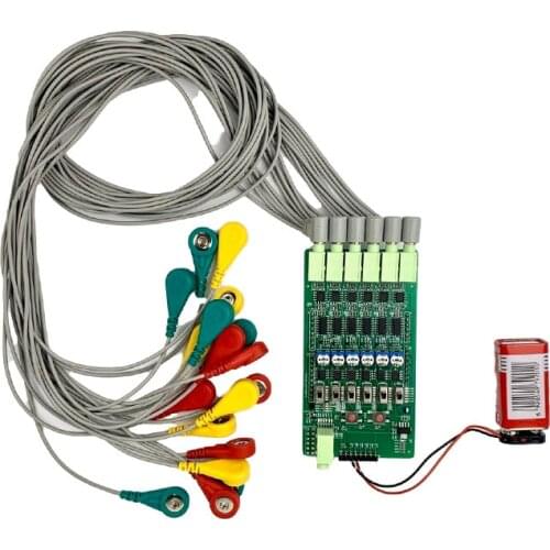 Multi-channel EMG Muscle Electrical Sensor Module Six Conduction Control Manipulator Electromyography Detection Aduino Developme