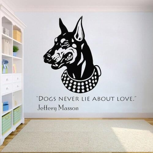 Wall Decal for Office Murals Home Decoration sticker Dogs Animals anime Best fiend wall decals kids Bedroom home decor HQ081