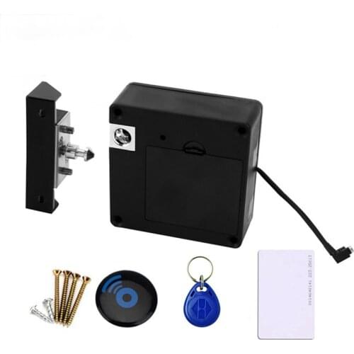 13.56MHz Invisible IC Card Lock Cabinet Lock Keyless Smart Drawer Lock Hidden RFID IC Card Wooden Door Electric Lock For Drawer