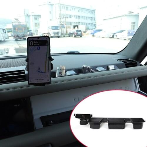 Car Center Console Trim For Land Rover Defender 20-21 ABS Accessories Dashboard Mobile Phone Bracket Storage Box Car Decoration