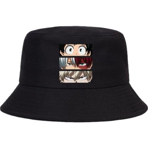 My Hero Academia Men Female Summer Hat Panama Bucket Cap The Design Flat Visor Fashion Japan Anime bucket hat