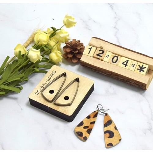 Earring Diy Cutting Die Wooden Punch For Leather Tool Handmade Leather Goods Dies Template Suitable For Die Cutting Machine