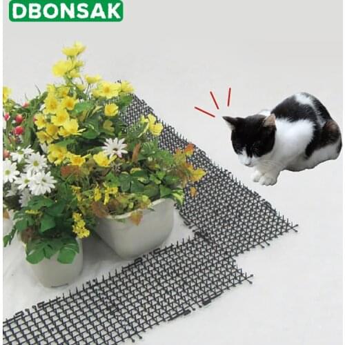 Garden Cat Dog Scat Mat - Cats and Dogs Repellent Mat Plastic Spike-Keeping cats and dogs from digging