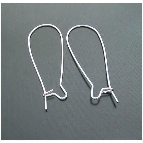 500pcs 38mm Plated Earrings Clasps Hooks DIY Jewelry Findings/accessories rhodium silver color D15 display