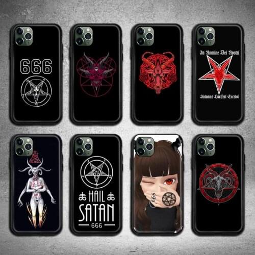 TOPCASHOP Pentagram 666 Demonic Phone Case for iphone 12 pro max mini 11 pro XS MAX 8 7 6 6S Plus X 5S SE 2020 XR case