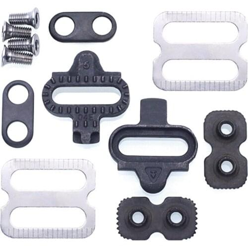 Bicycle Self-Locking Pedals Lock Mountain Cleat Biking Bike Cleat Set Clips Kit Hardware Clip-in Cleats for SPD Pedals