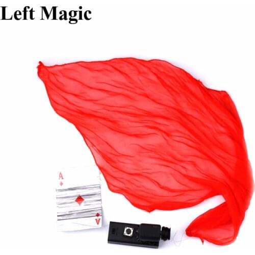 Flying Silk - Stage Magic Tricks Magic Electronical Device For Silk Magician Props Close Up Magic Illusion Accessory Gimmick