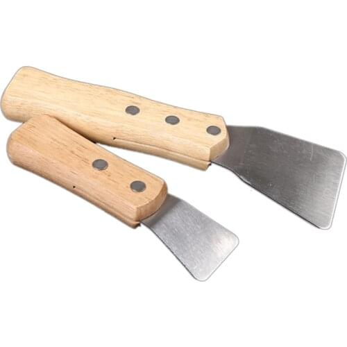 Quality 2Pcs/Pack Stainless Steel Industrial Big Spatula Scoop Stretch Ceiling Film Shovel Accessories for Welding Harpoon