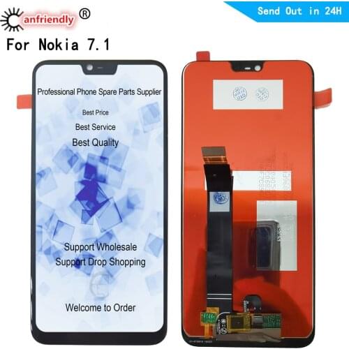For Nokia 7.1 TA-1100 TA-1097 TA-1085 TA-1095 TA-1096 N7.1 LCD Display Touch panel Screen Digitizer Assembly Replacement Parts