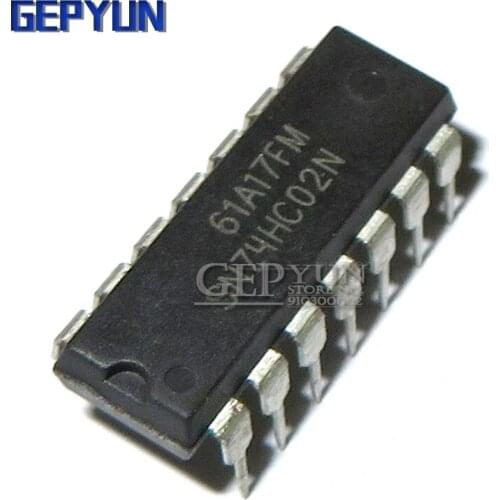 10PCS 74HC02N 74HC02 DIP14 DIP SN74HC02N Gepyun