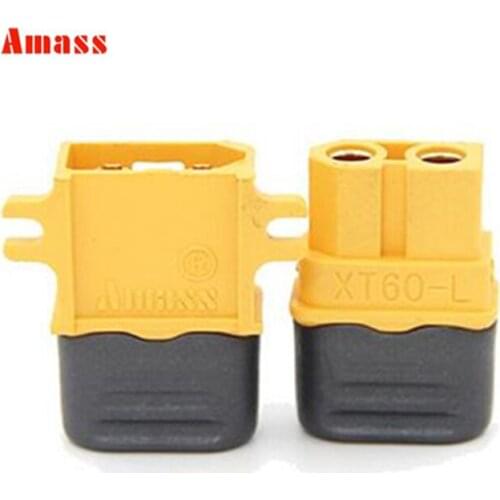 Wholesale price 20pairs Amass XT60-L Connector XT60L Plug Bullet Connectors with Lock Protective Sleeve for RC Parts 20% off