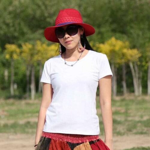 2020 Women Short Sleeve Shirt lvory Top Garment