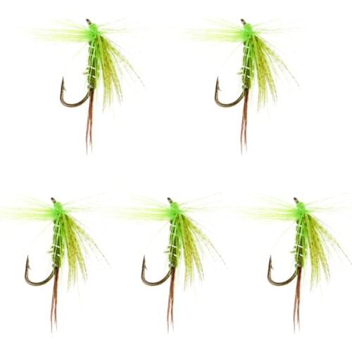 5Pcs Wet Flies Fly Fishing Flies Kit Bass Salmon Trouts Sinking Assortment